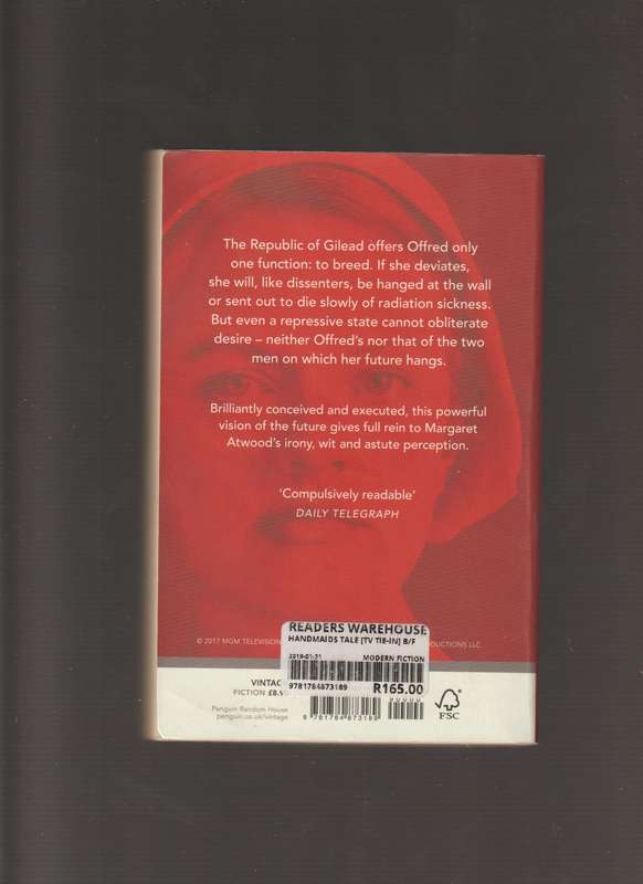 The Handmaid's Tale By Margaret Atwood sci-fi feminism TV show series dystopian fantasy adult chic l