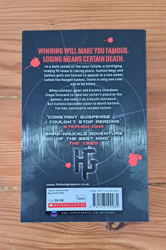 The Hunger Games By Suzanne Collins sic-fi fantasy adventure teen novel fiction young adult