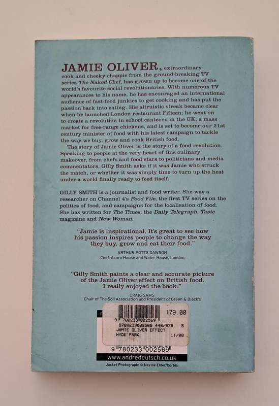 The Jamie Oliver Effect Gilly Smith cookbooks cooking chef celeb famous international biography memo