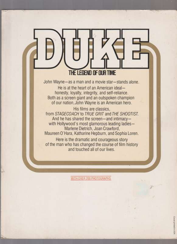 The John Wayne Album Duke film movie biography memoir western cowboy actor celeb famous history
