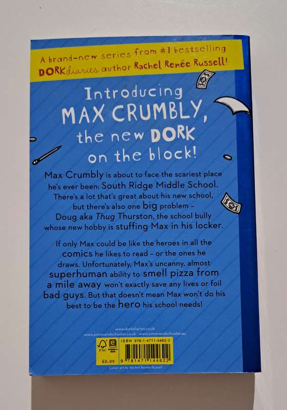 The Misadventures Of Max Grumbly Locker Hero By Rachel Renee Russell teen humor funny adventure