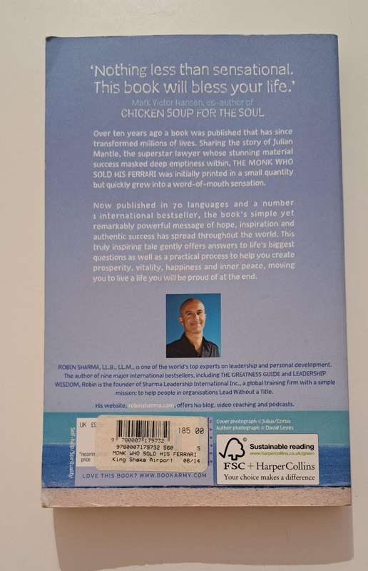 The Monk Who Sold His Ferrari Robin Sharma self help spirituality business nonfiction personal devel