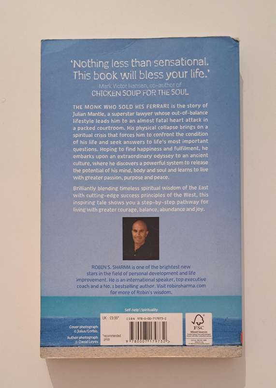 The Monk Who Sold His Ferrari Robin S Sharma self help spirituality business philosophy inspirationa