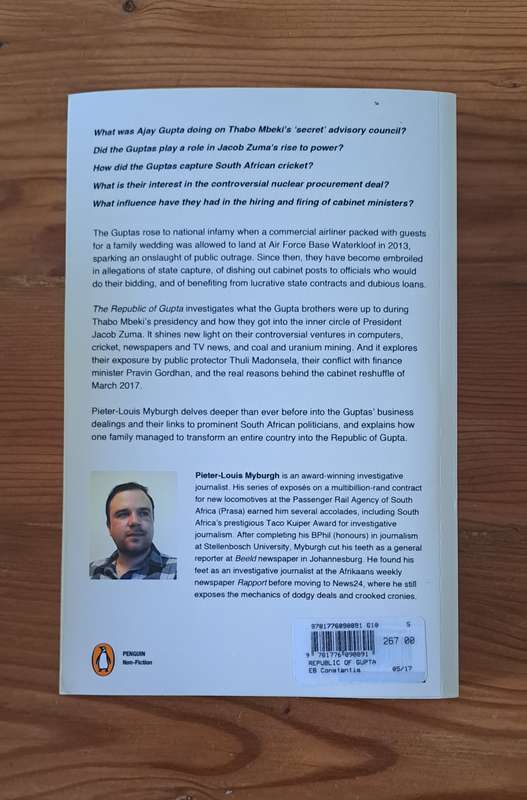 The Republic Of Gupta A Story Of State Capture By Pieter-Louis Myburgh South Africa Crime true nonfi