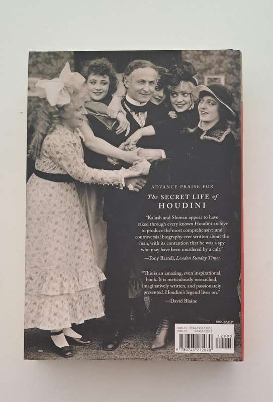 The Secret life Of Houdini By William Kalush magic biography history memoir research history America