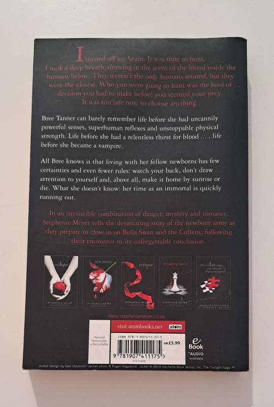 The Short Second Life Of Bree Tanner Stephenie Meyer Twilight Eclipse vampire romance fantasy love