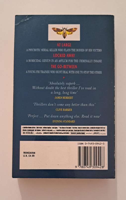 The Silence Of The Lambs By Thomas Harris book film movie horror crime thriller classics suspense my