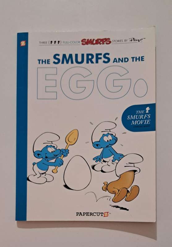 The Smurfs & The Egg By Peyo cartoon comic picture book strip classic kids children's graphic novel