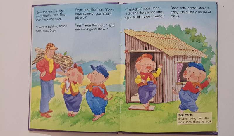 The three little pigs by Gill davies kids children's classic fable story book