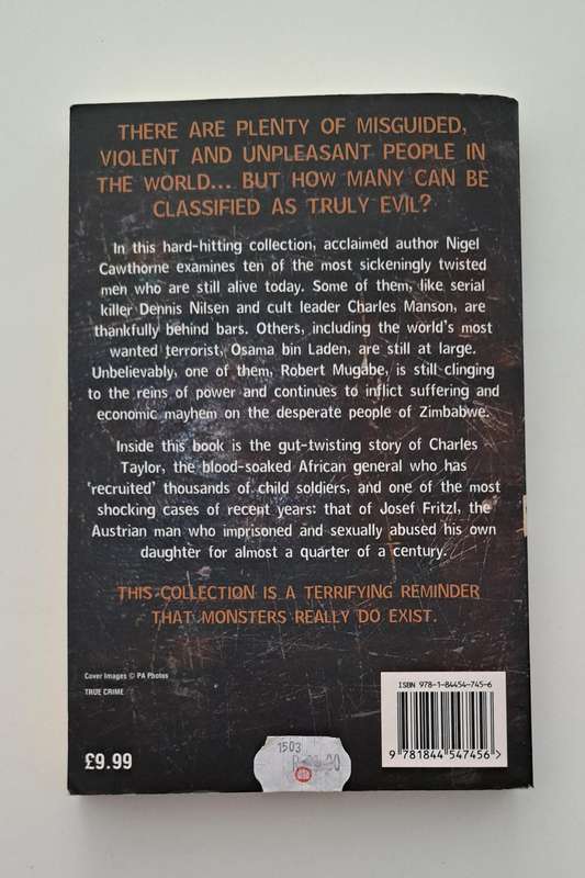 The World's Ten Most Evil Men By Nigel Cawthorne true crime murder serial killer Africa America