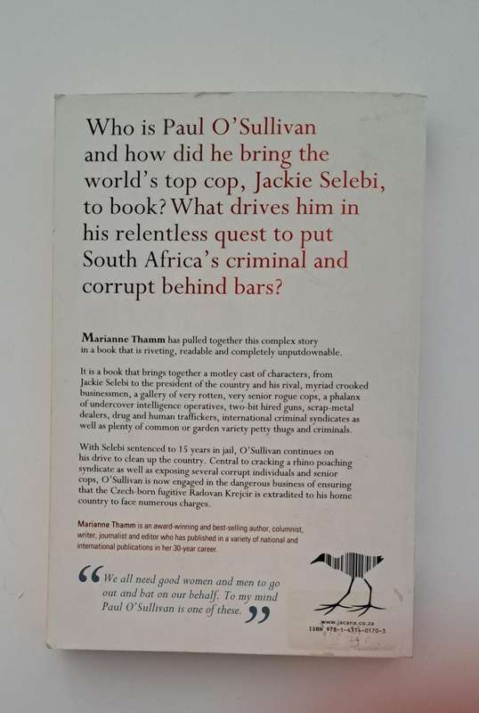 To Catch A Cop The Paul O'Sullivan Story By Marianne Thamm true crime South Africa law business fina