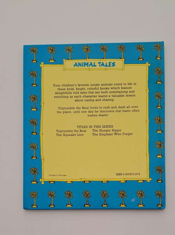 Triptumble The Bear Animal Tales kids children's picture story bedtime book