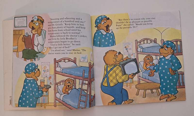 Trouble At School The Berenstain Bears By Stan & Jan Berenstain 1986 kids children's classics pictur