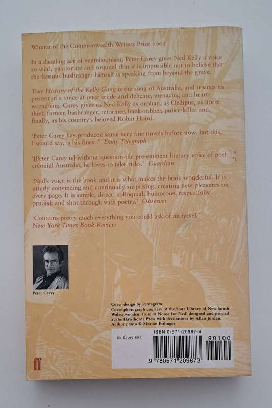 True History Of The Kelly Gang By Peter Carey historical crime novel western robin hood
