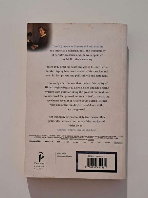 Until the Final Hour  Hitler's Last Secretary by Traudl Junge movie film biography history world war