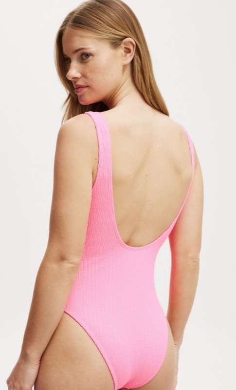 Cotton On Brand new swimsuit with tags, Scoop back one piece costume baby pink XS