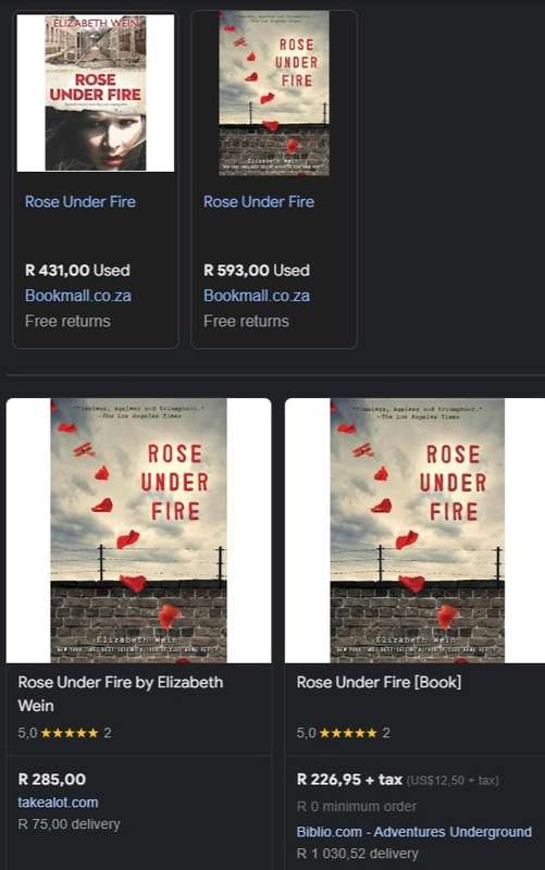 Rose Under Fire Elizabeth Wein historical fiction war holocaust ww2 planes flight RAF poetry