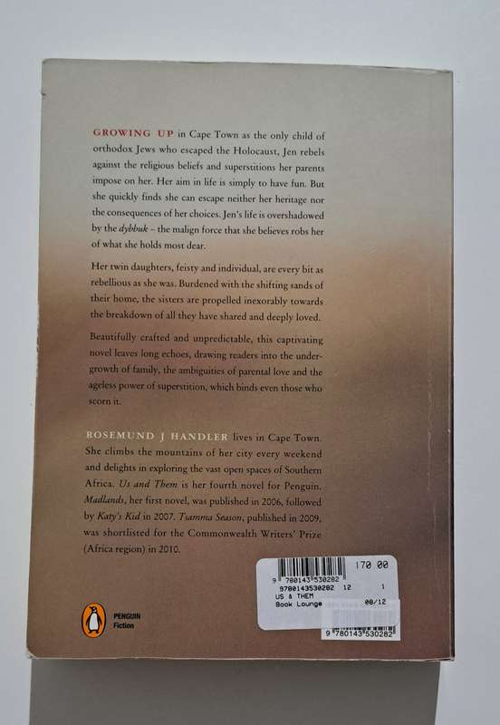Us And Them By Rosemund J Handler South Africa Jews Holocaust History Novel Family Life