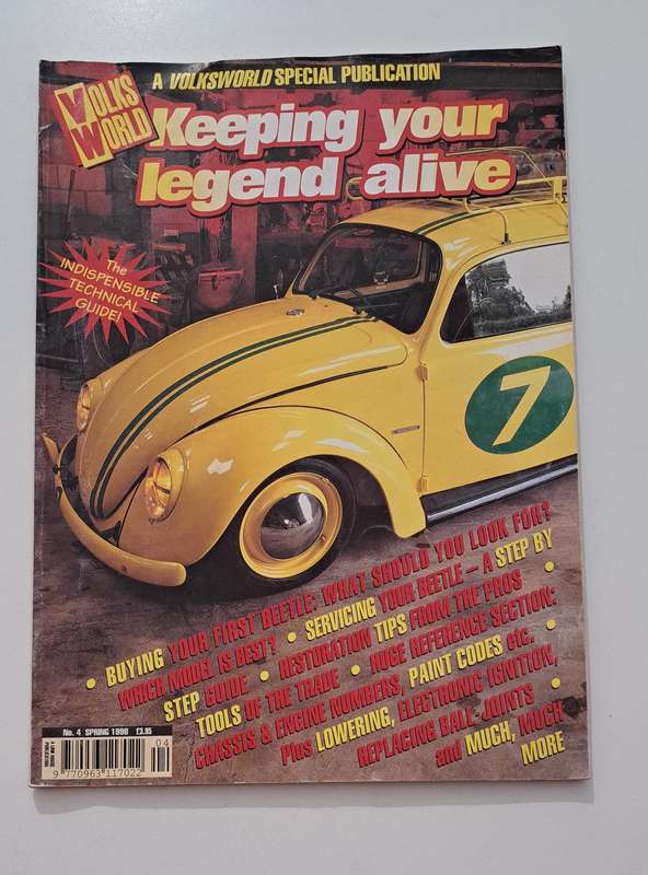 VW Volkswagen VolksWorld beetle car magazine 1998 vintage rare vehicle collectable restoration manua