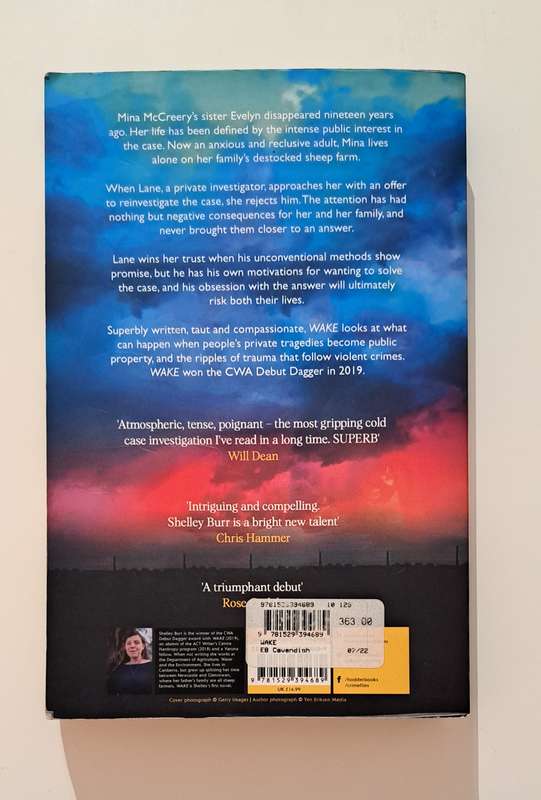 Wake By Shelley Burr mystery crime fiction thriller Australia contemporary suspense