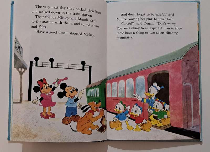 Walt disney's Donald Duck Mountain Climber kids children's picture book bedtime story classic