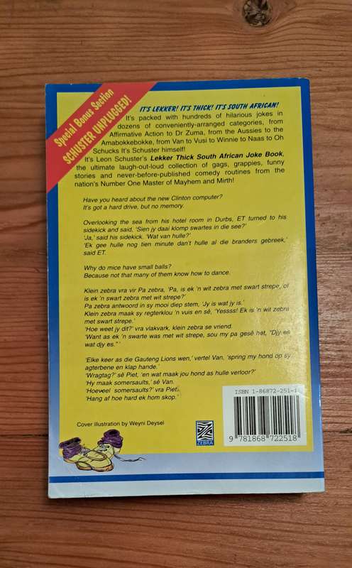 Leo Schuster's Lekker Thick South African Joke Book comedy humor laughter funny famous movie film