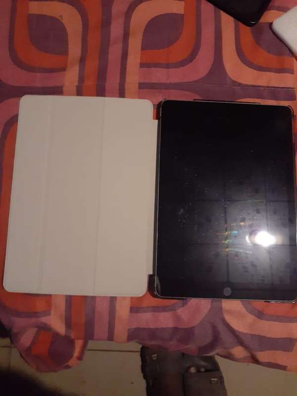 IPAD 9 9th generation  10.2" wifi  256 gig light grey  with a cover