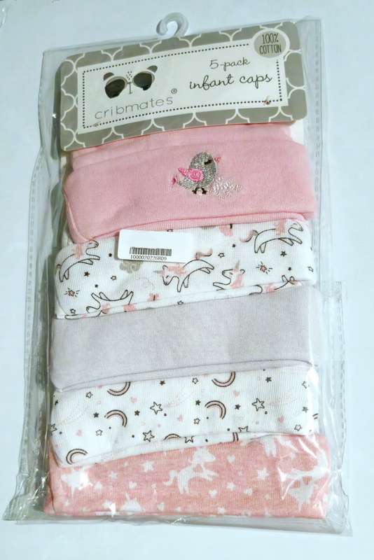 Cribmates Soft Baby Beanies (5 pack)