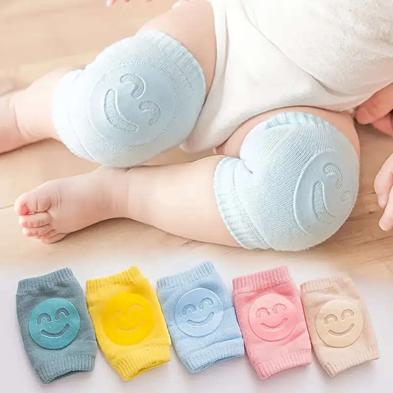 5 PACK SOFT BABY KNEE PAD PROTECTORS (CRAWLING SOCKS)