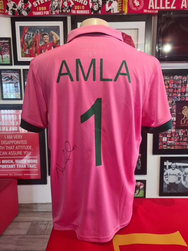 South Africa  Hashim Amla Signed ODI Shirt