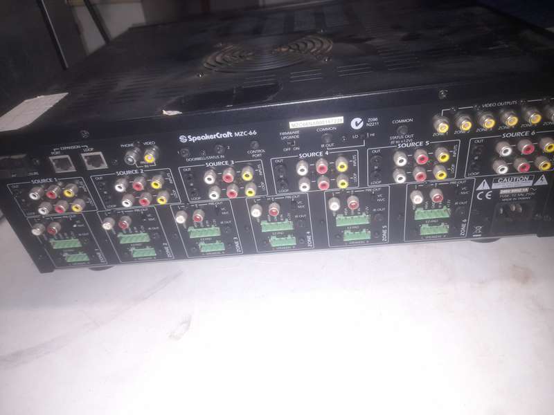 SPEAKERCRAFT MZC-66 MULTI-ZONE CONTROLLER/ AMPLIFIER | 6 SOURCE | 6 ZONE