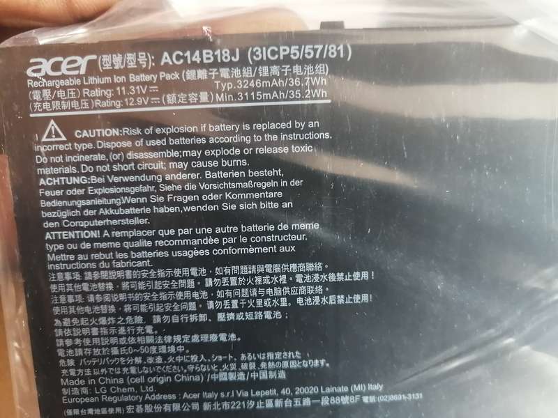 Various Acer laptops batteries (Read description)