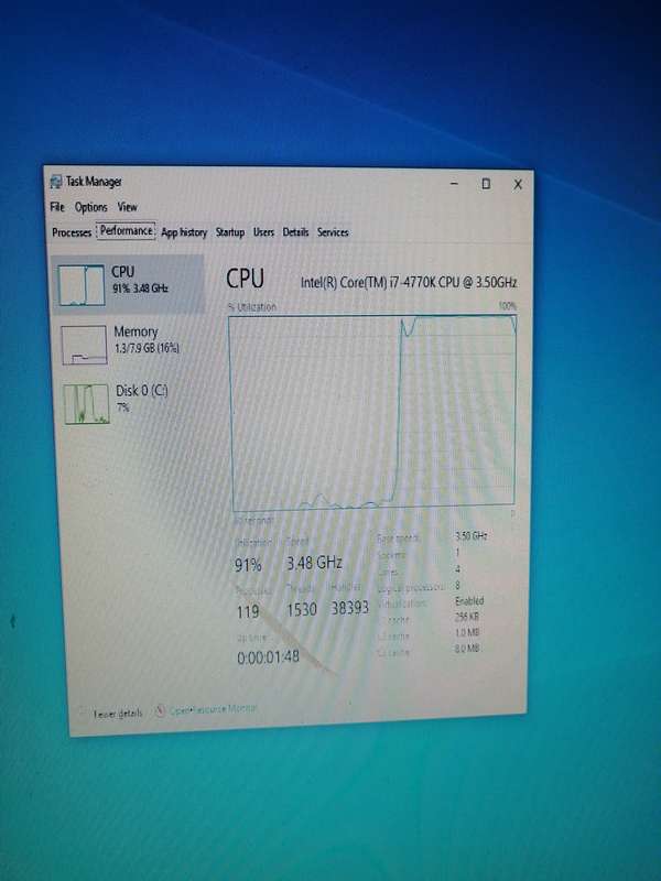 Fast INTEL Core I7-4770K CPU 3.90 GHz Socket LGA 1150 Quad Core CPU Processor, Benchmark stressed te