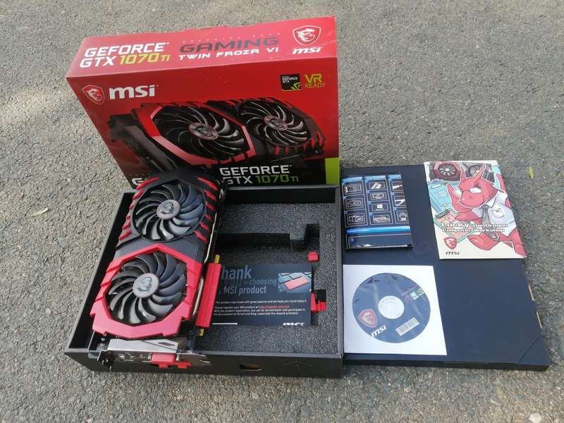 MSI NVIDIA 8GB GTX 1070ti GeForce GAMING GRAPHICS CARD, GDDR5