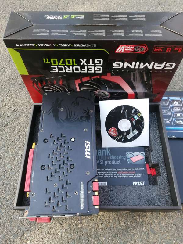 MSI NVIDIA 8GB GTX 1070ti GeForce GAMING GRAPHICS CARD, GDDR5
