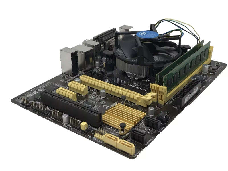 Intel Core i3 4th gen Asus Entry Gaming Motherboard Combo @3.4GHz Socket LGA1150 MicroATX (H81M-C)