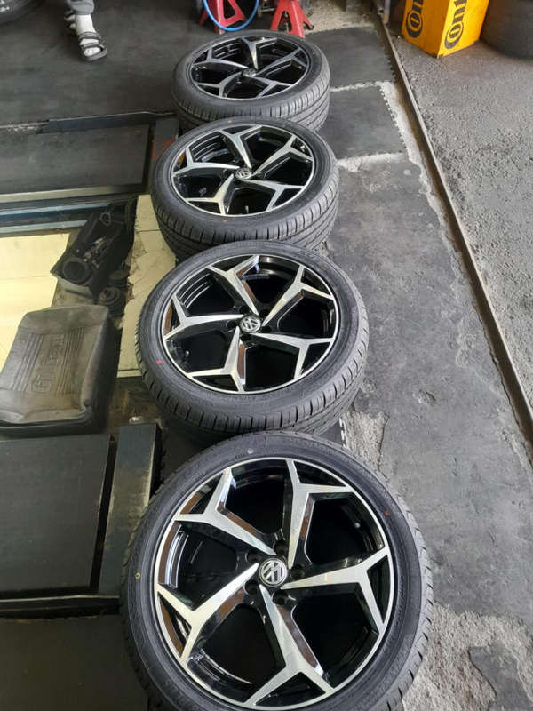 Set of Mags and Tyres for VW Golf