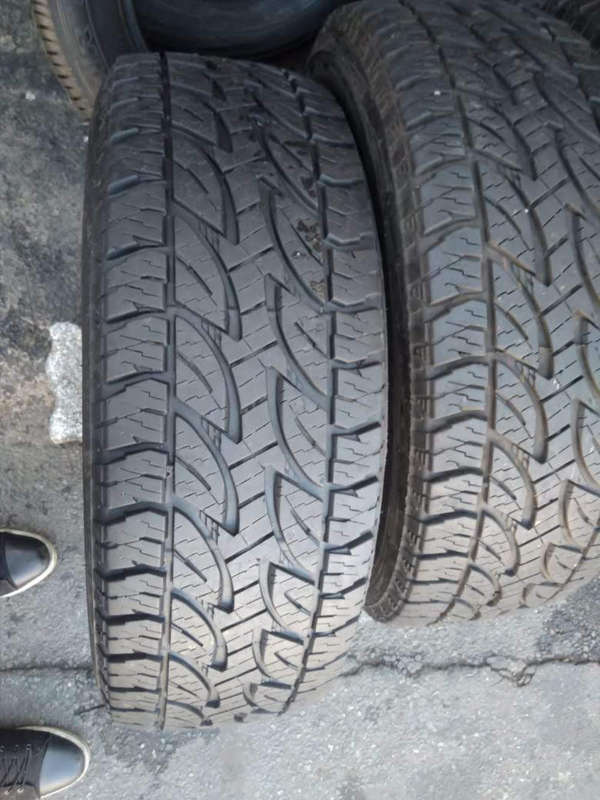 265/65/17 × 4 Bridgestone Duerler AT. 70% life