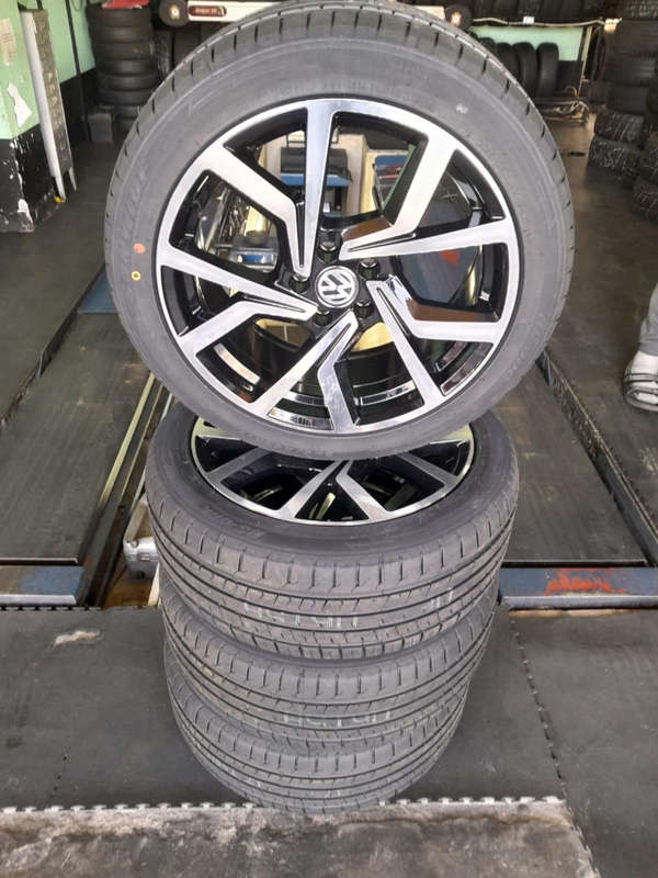 Set of Mags and Tyres for VW Golf