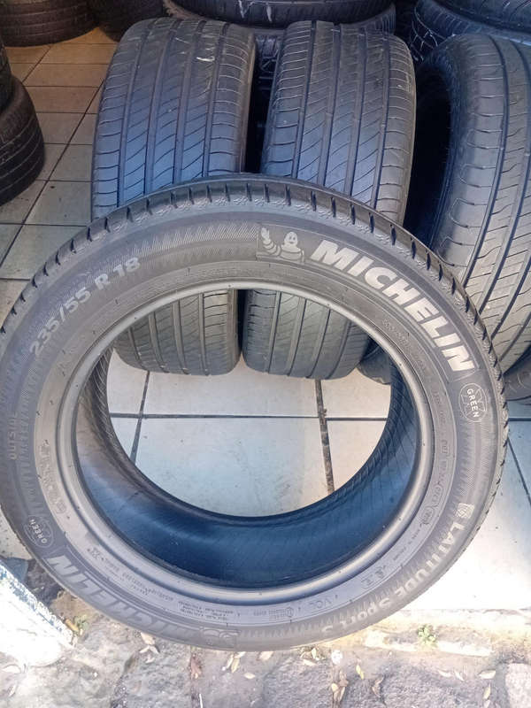 235/55/18 Michelin fairly used tyres