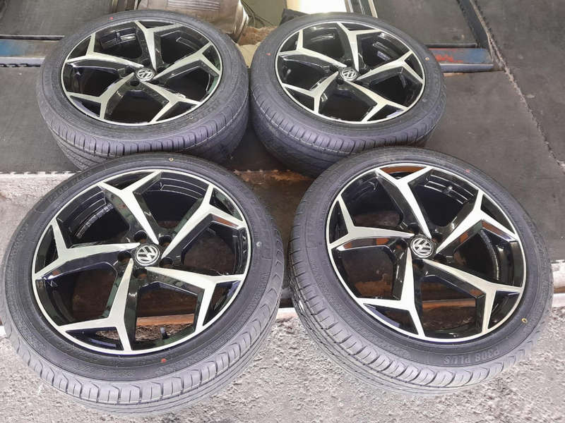 Set of Mags and Tyres for VW Golf