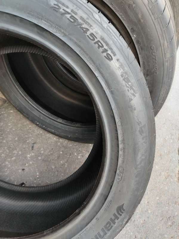 275/45/19 Hankook Ventus Tyres. 100% Life