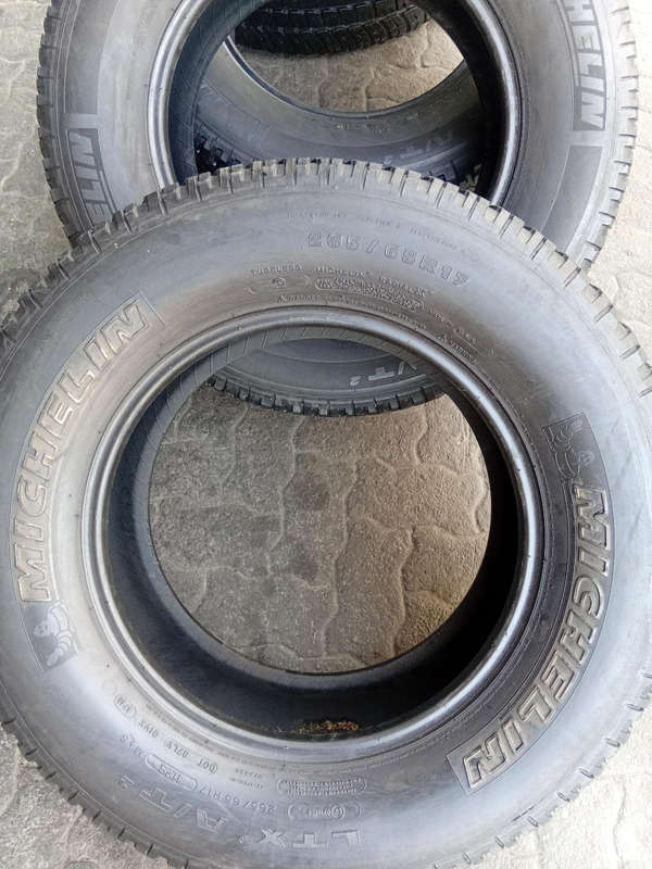 265/65/17 × 4 Michelin LTX AT² fairly used tyres
