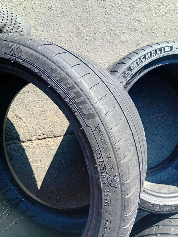 295/30/19 × 2 Michelin used tyres