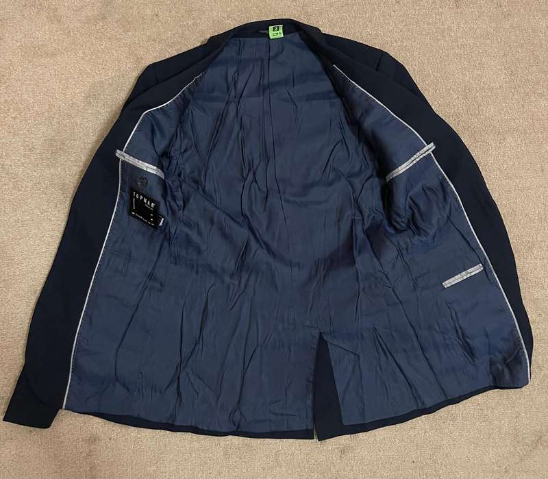 TOPMAN 2pc MENS SUIT - NAVY