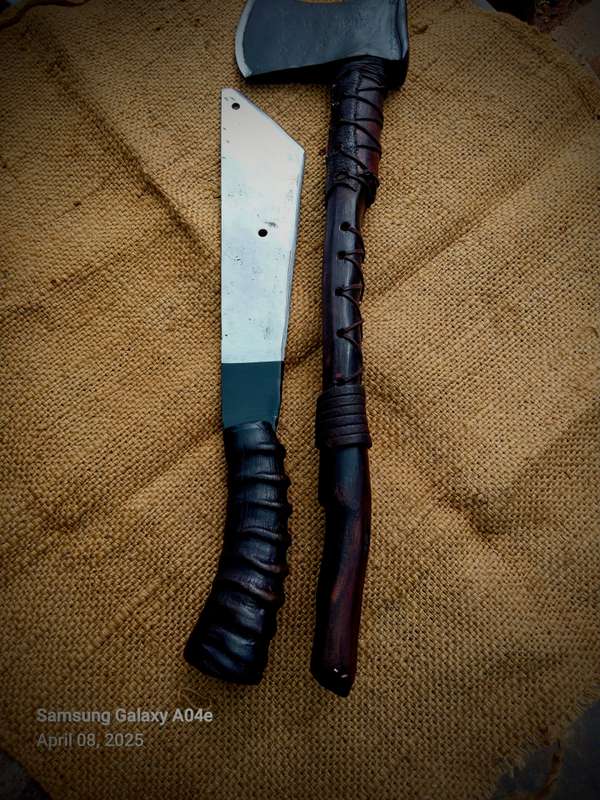 Mashetty and a vintage Carl Schlieper Germany axe
