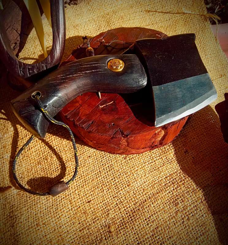 VINTAGE HATCHET WITH A CUSTOM MADE HANDLE