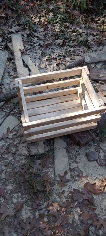 Natural Pine Storage Crate (46cm x 33cm x 26cm)