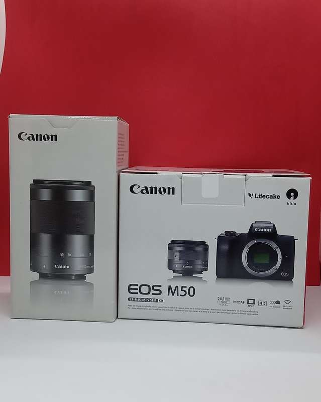 Canon EOS M50+55-200mm zoom ( Combo)