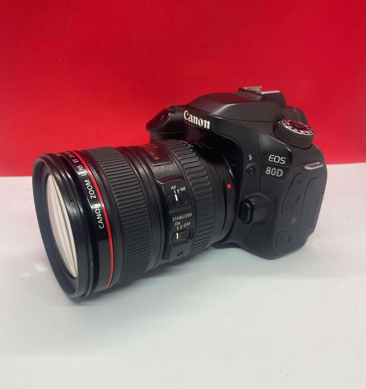 Canon 80D body + canon EF 24-105mm f4L IS USM Lens